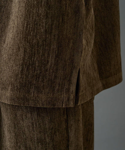 漸變色毛絨襯衫