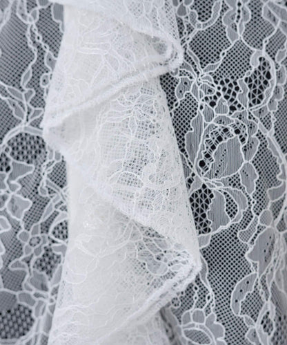 透視蕾絲荷葉邊襯衫