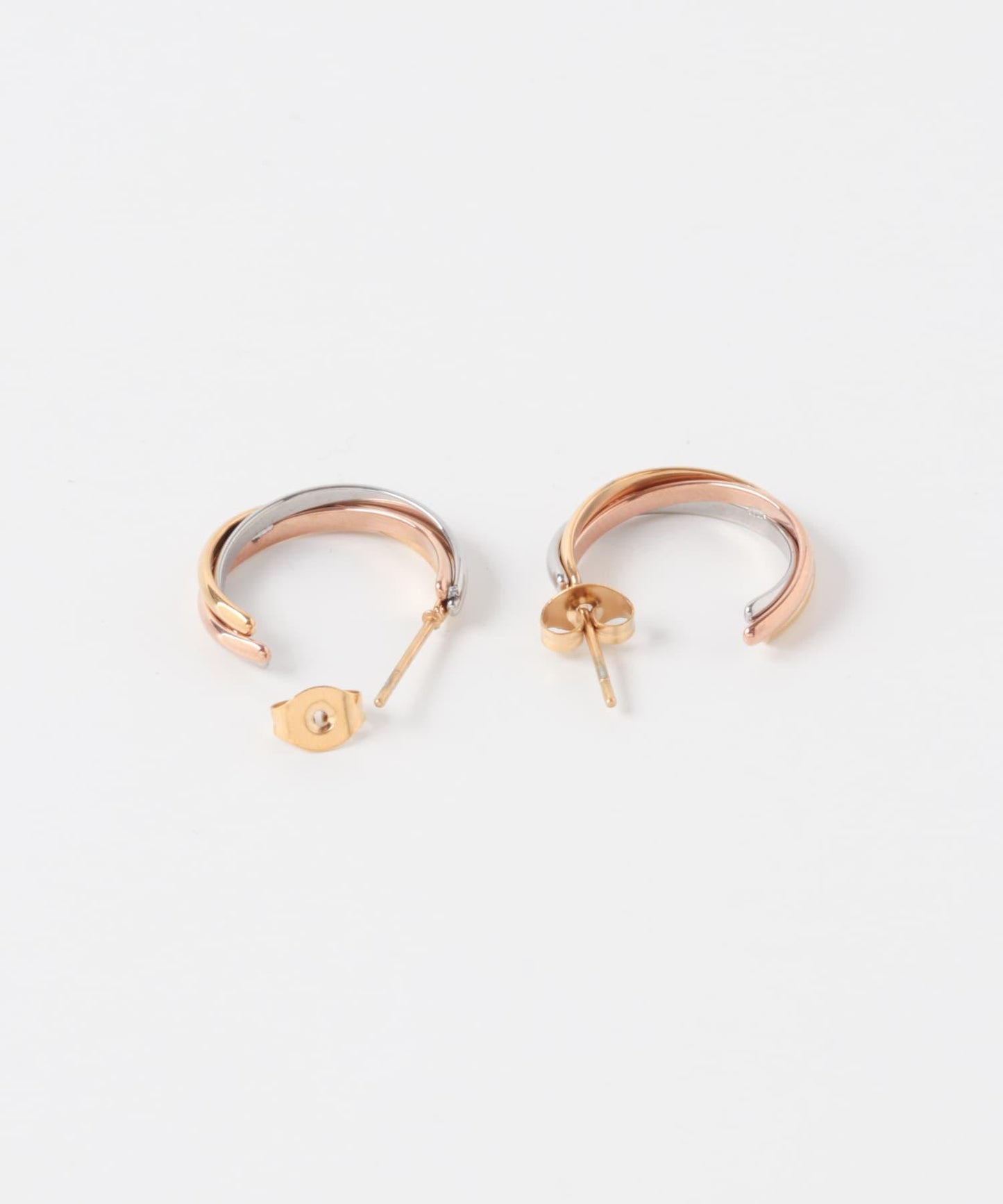 不鏽鋼雙色耳釘