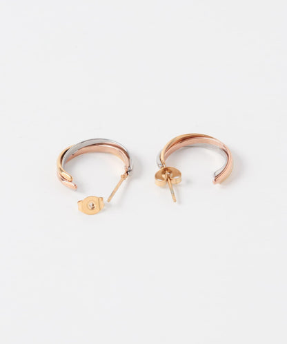 不鏽鋼雙色耳釘