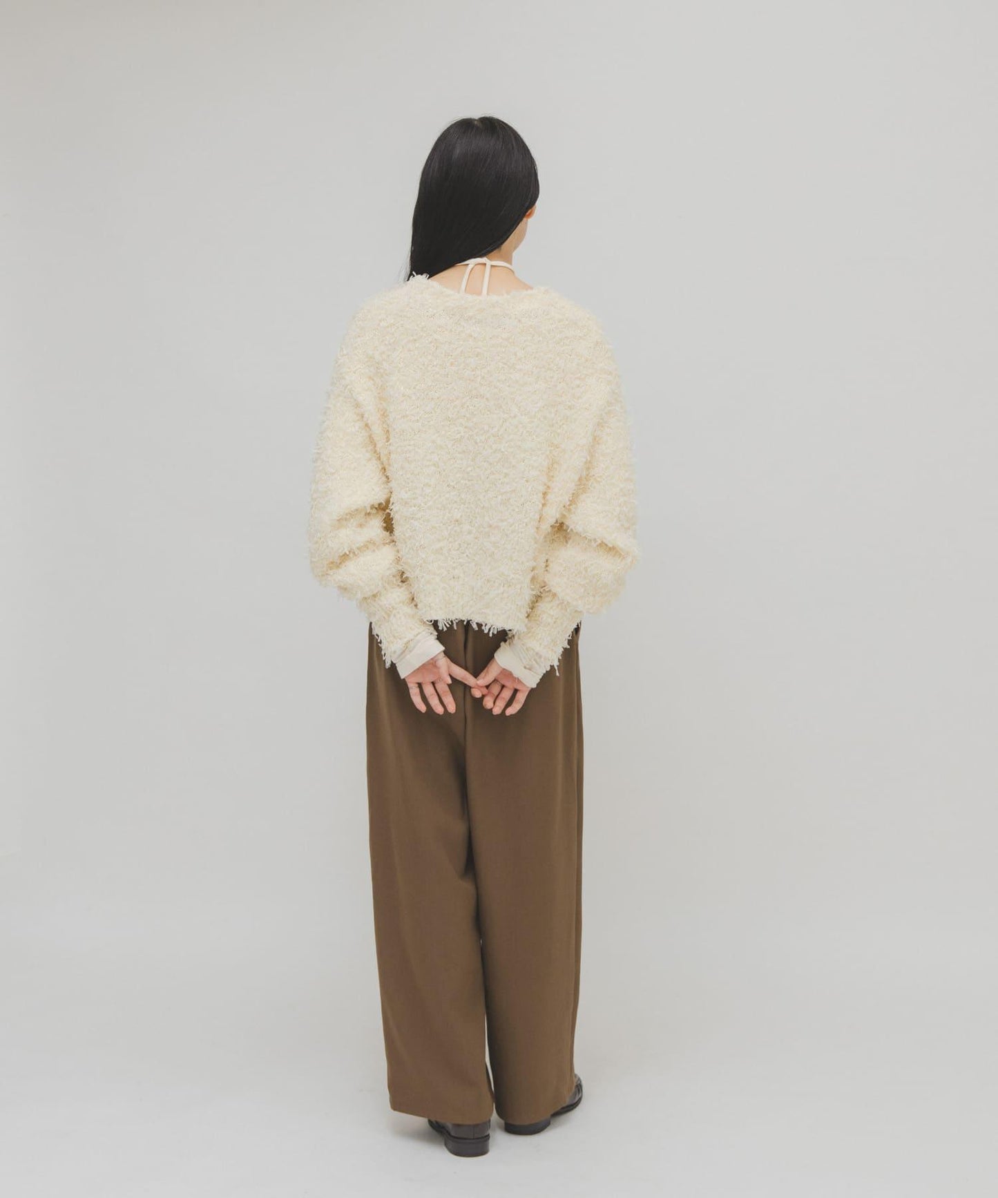 網紗流蘇開衫