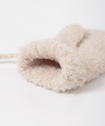 亮片圈圈紗針織連指手套