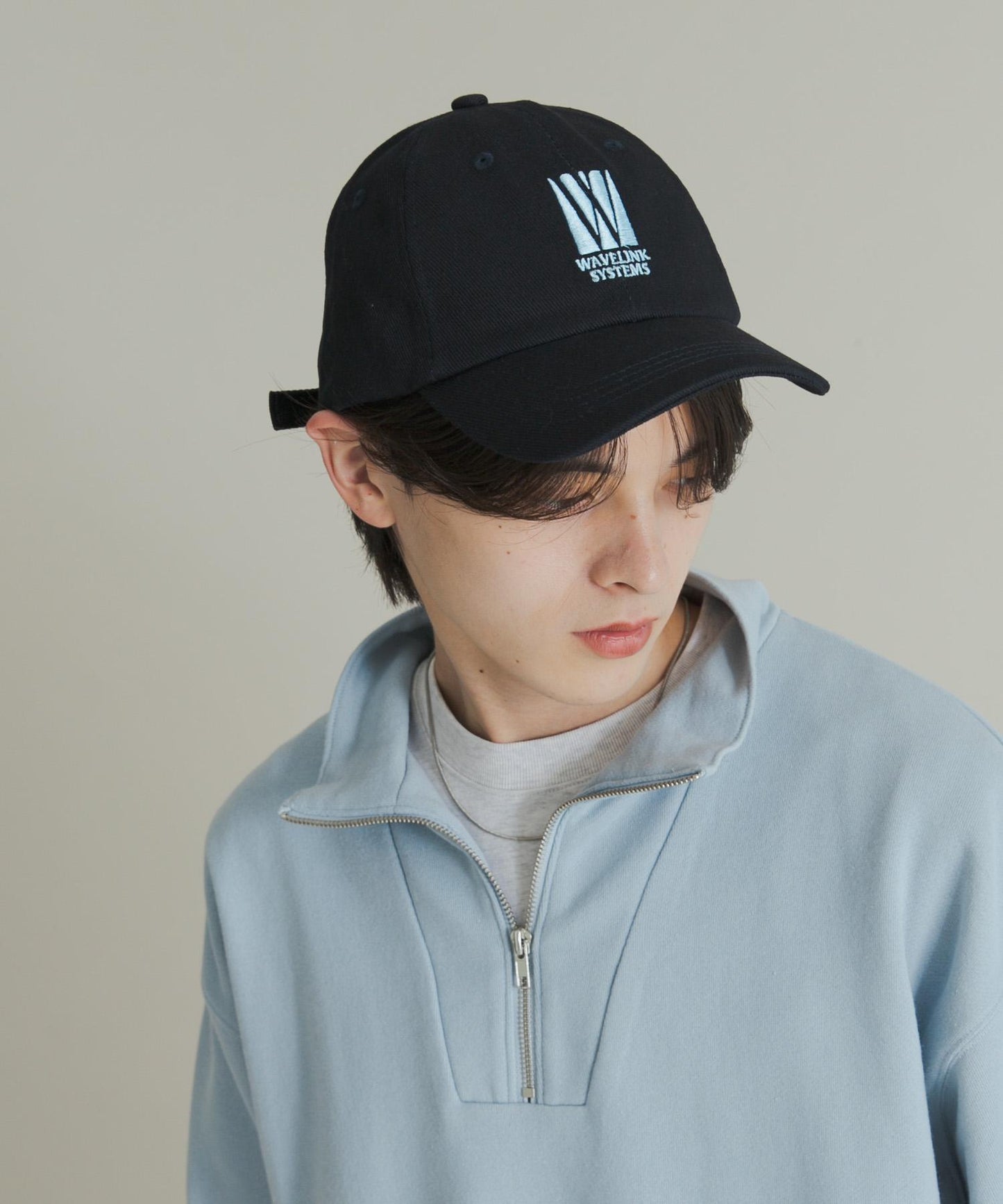 拼接圖案標誌棒球帽