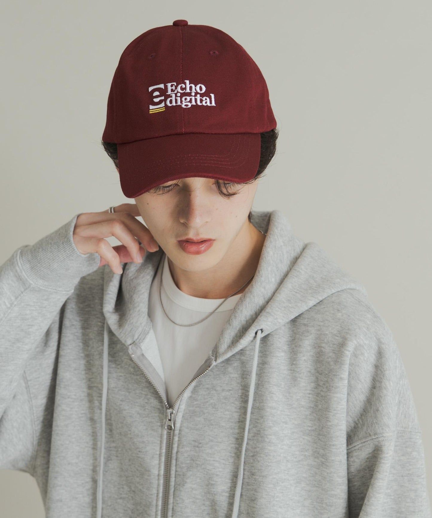 拼接圖案標誌棒球帽