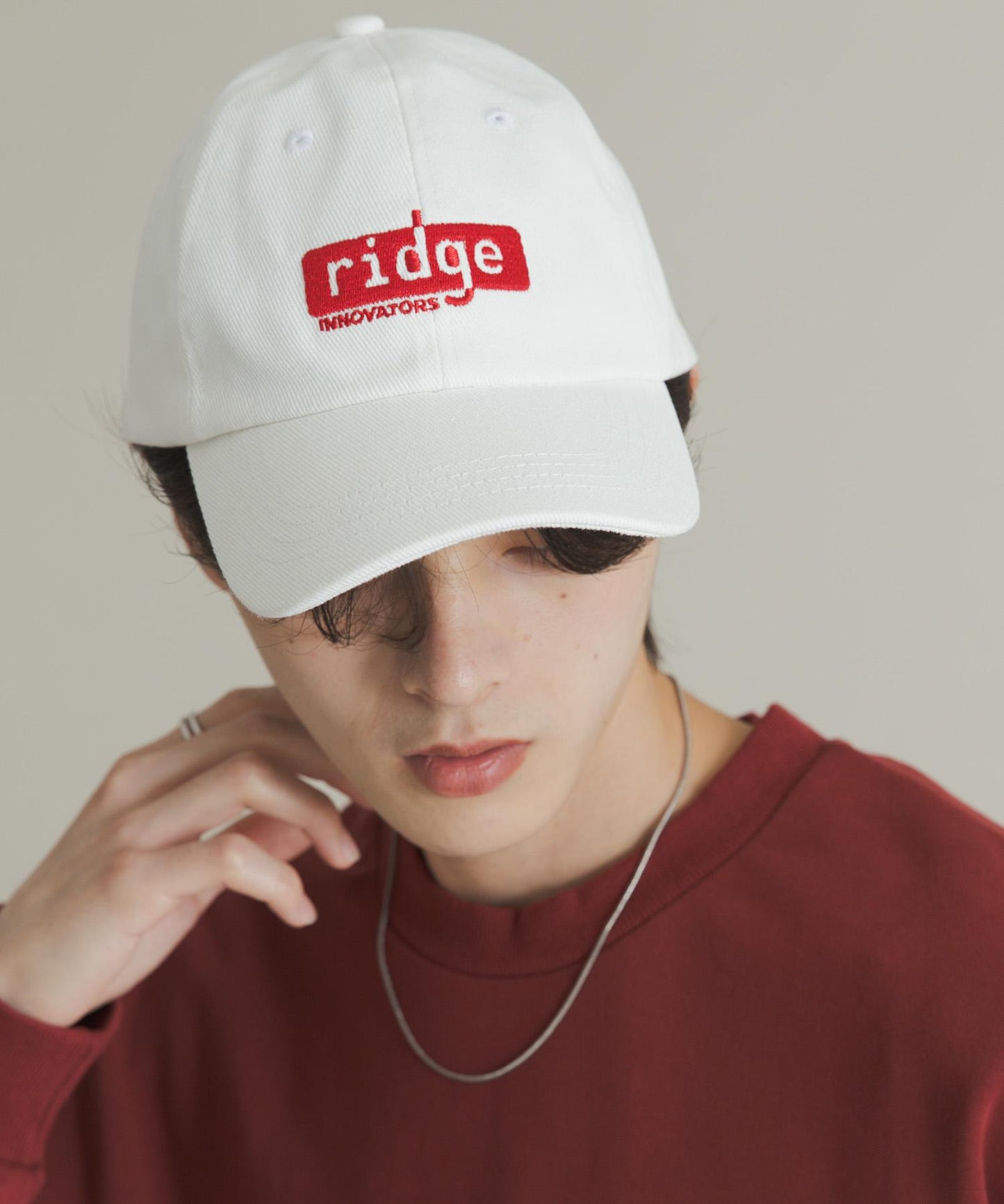 拼接圖案標誌棒球帽