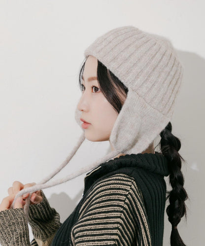 護耳針織帽