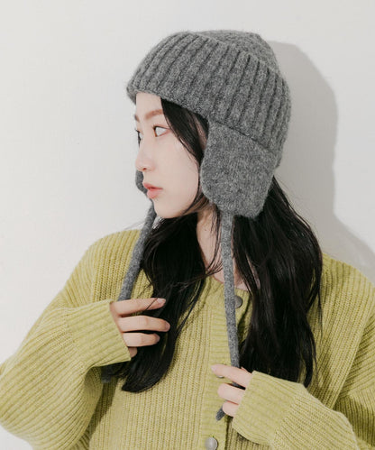 護耳針織帽