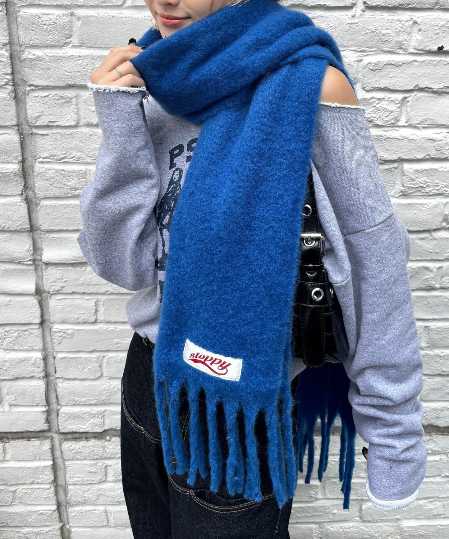 SLOPPY拼色圍巾