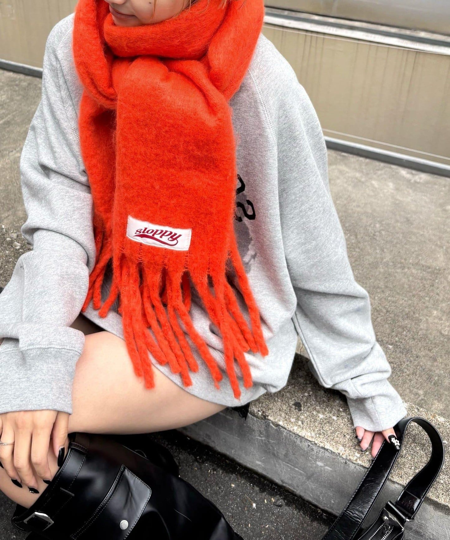 SLOPPY拼色圍巾