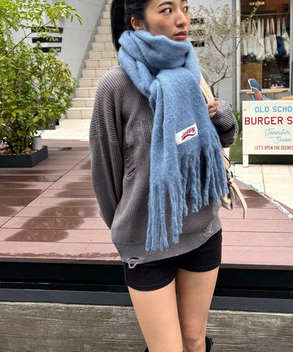 SLOPPY拼色圍巾