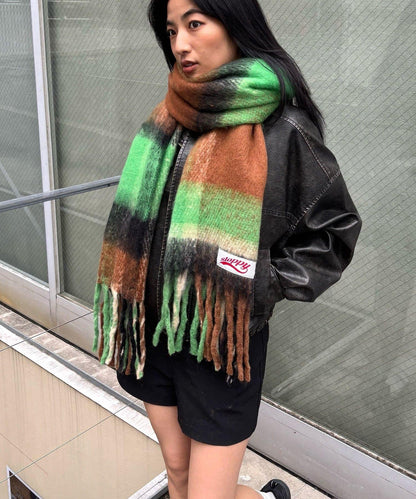 SLOPPY拼色圍巾