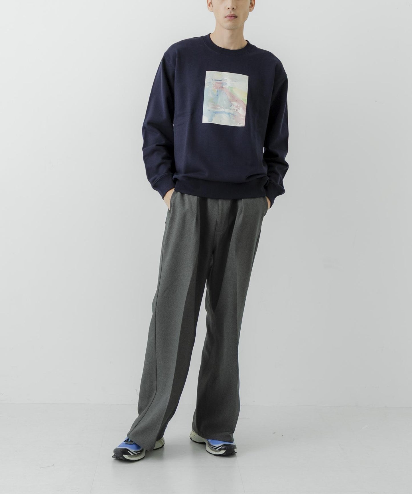URBAN RESEARCH iD Francis Cadell F字母印花衛衣