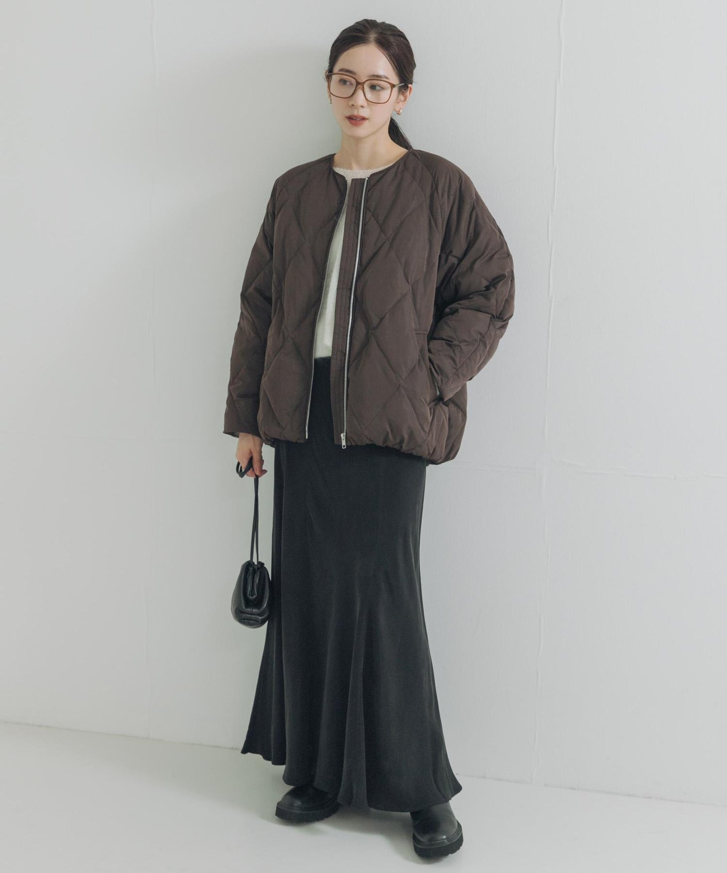 繭型絎縫羽絨服