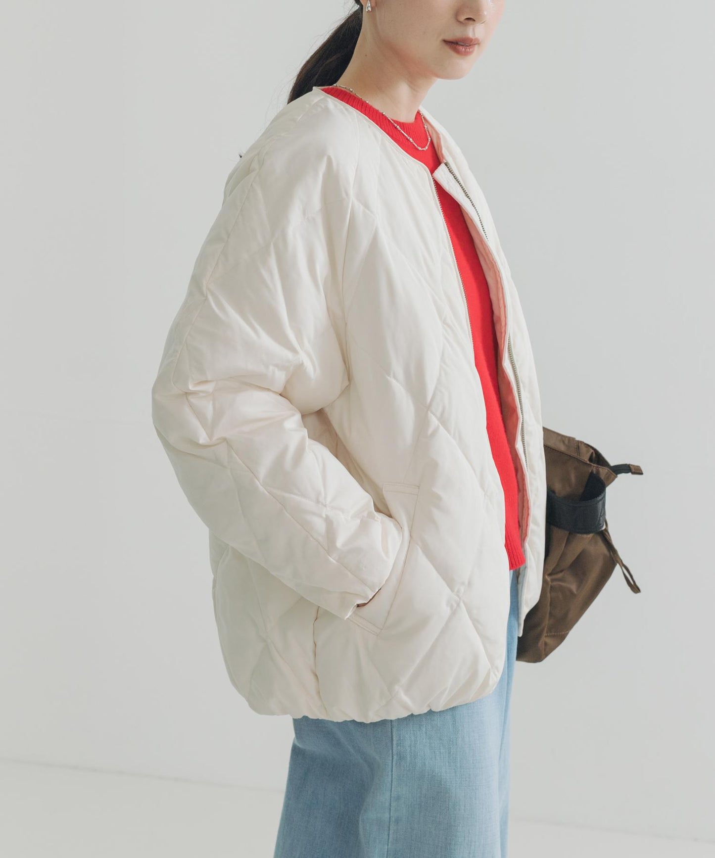 繭型絎縫羽絨服