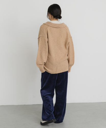 鹿子編織開領針織衫