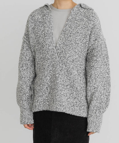 鹿子編織開領針織衫