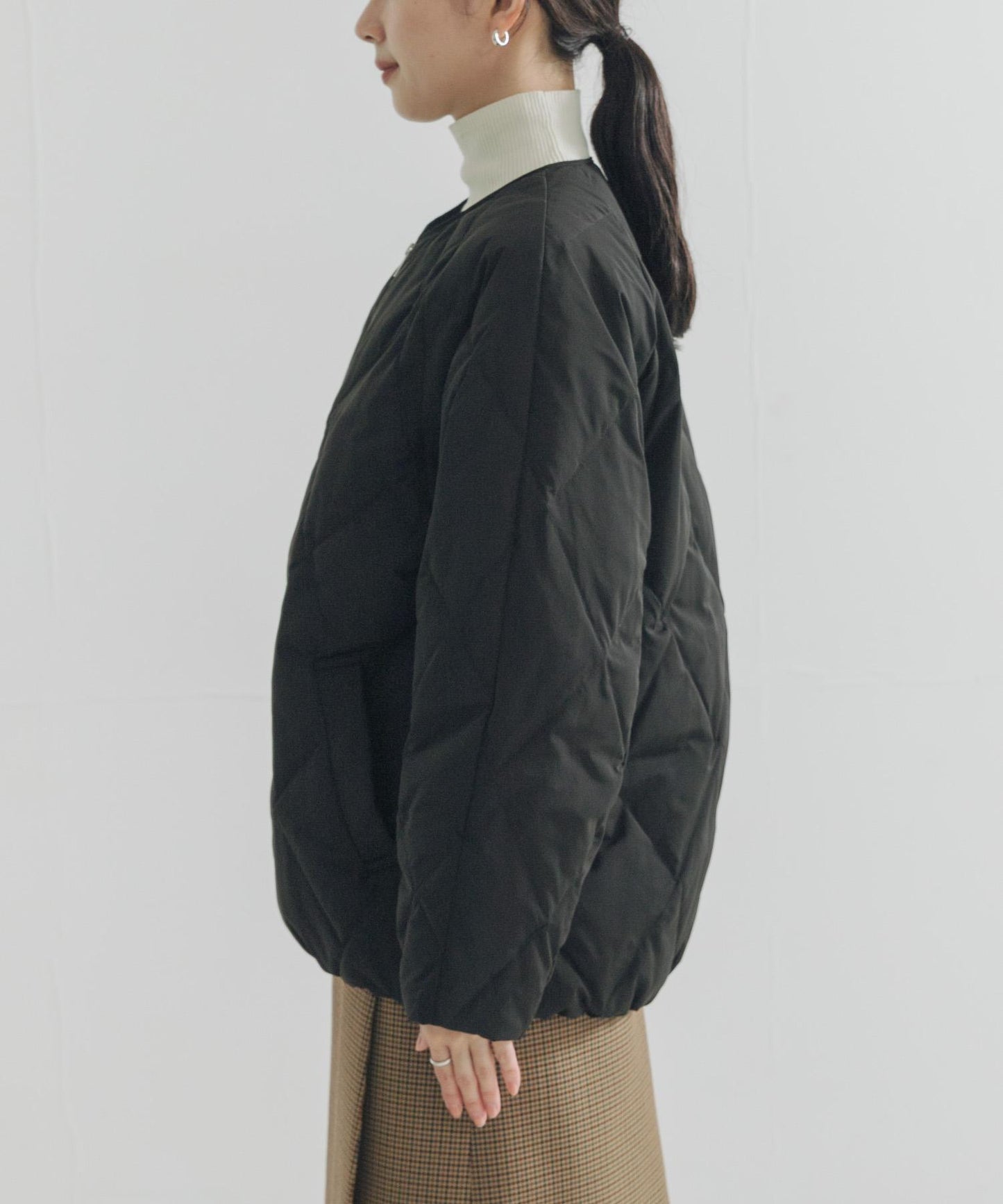 繭型絎縫羽絨服