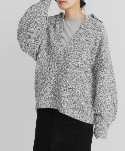 鹿子編織開領針織衫