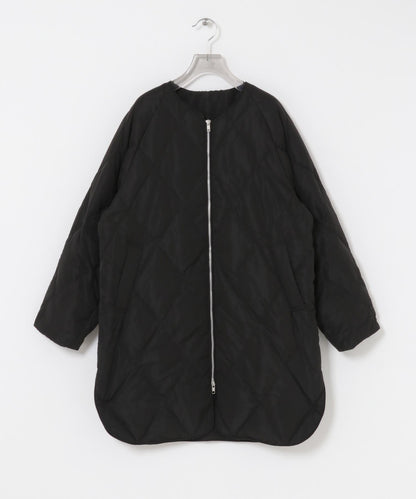 繭型絎縫長款羽絨服