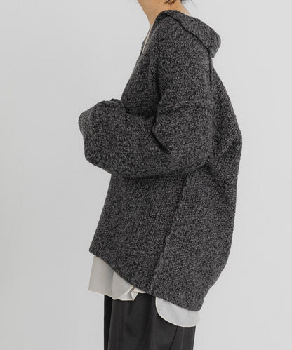 鹿子編織開領針織衫