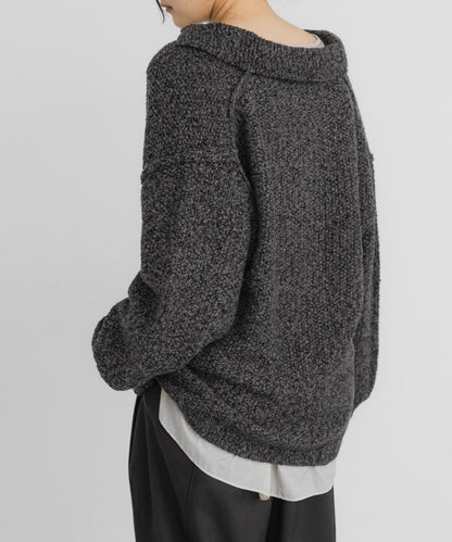 鹿子編織開領針織衫