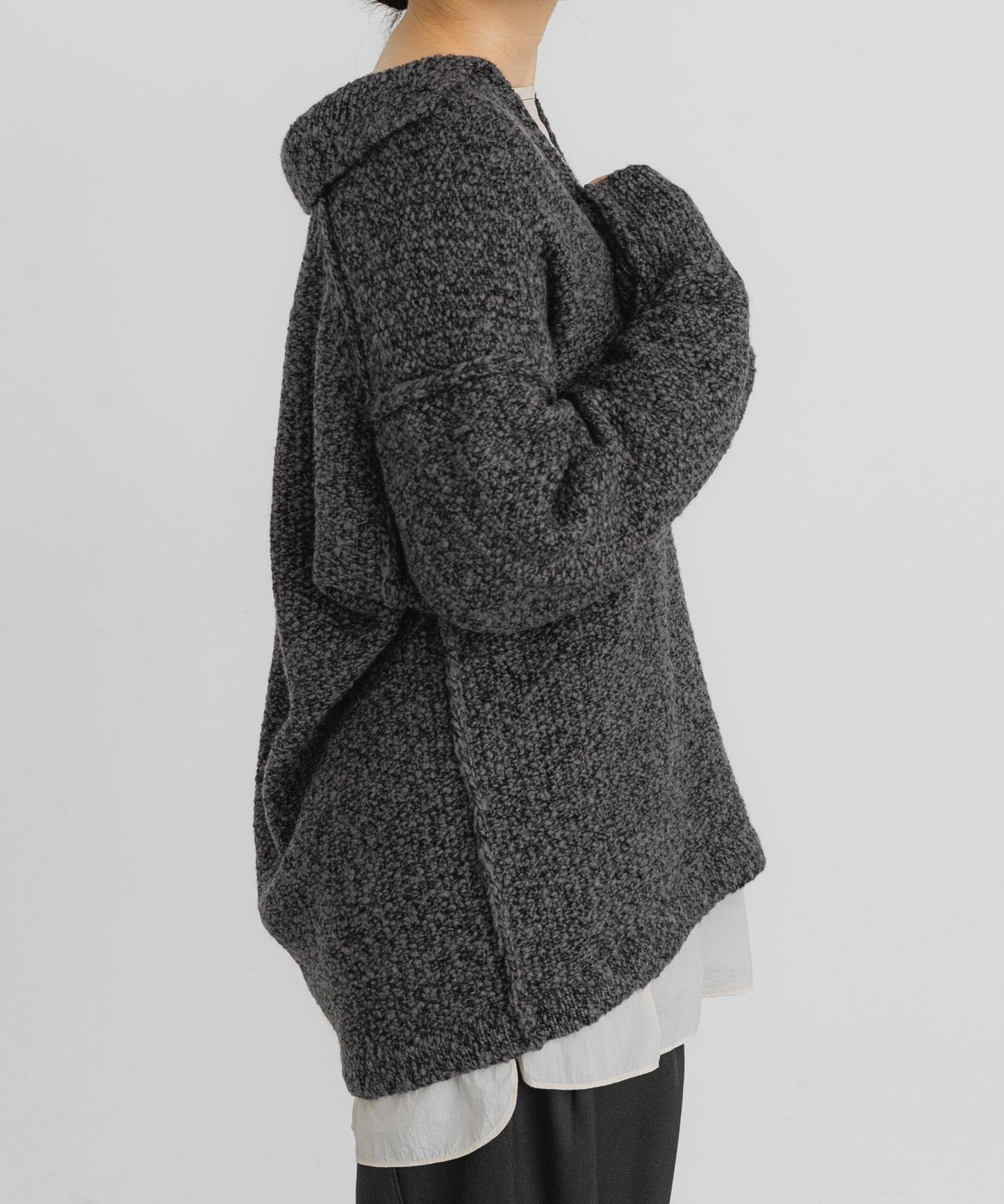 鹿子編織開領針織衫