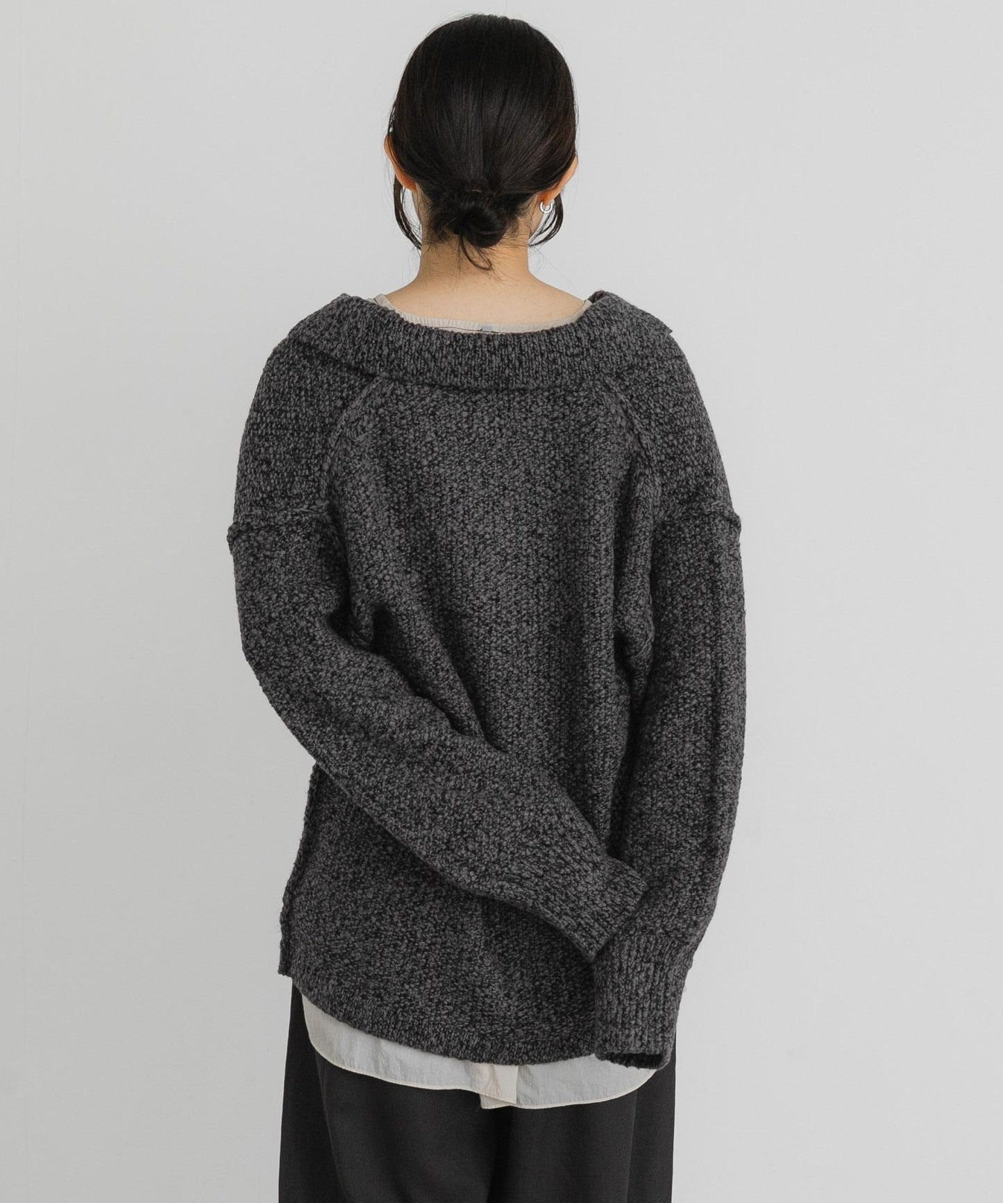 鹿子編織開領針織衫