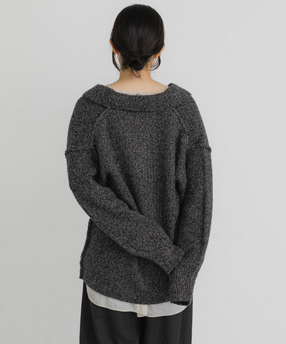 鹿子編織開領針織衫