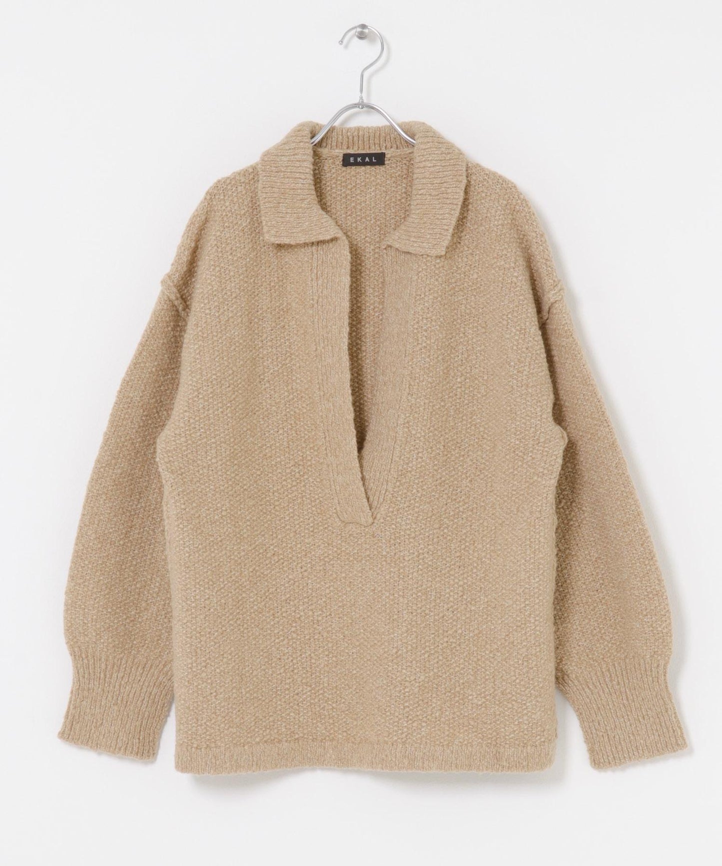 鹿子編織開領針織衫