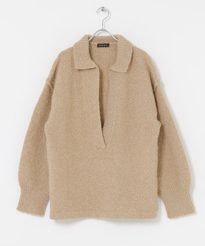 鹿子編織開領針織衫