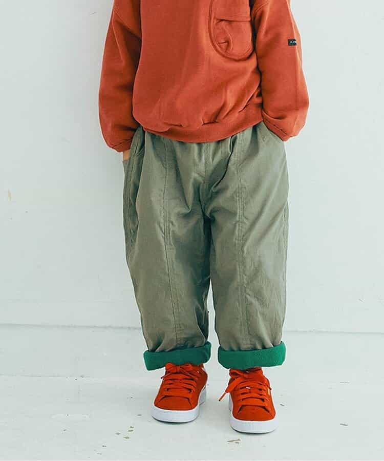 保暖又時尚的加絨寬腿褲