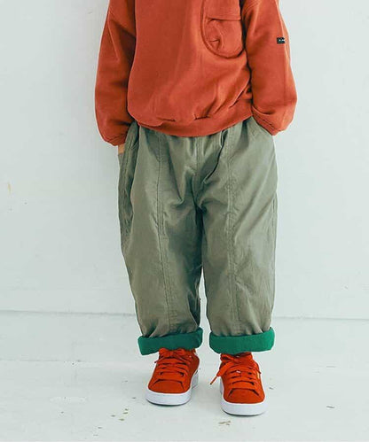 保暖又時尚的加絨寬腿褲