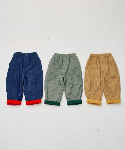 保暖又時尚的加絨寬腿褲