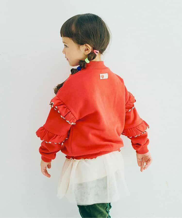 內加絨荷葉邊衛衣