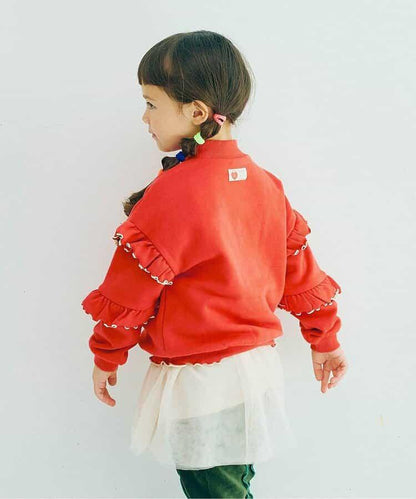 內加絨荷葉邊衛衣