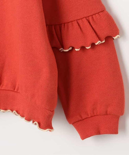 內加絨荷葉邊衛衣