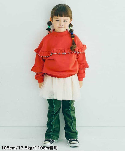 內加絨荷葉邊衛衣