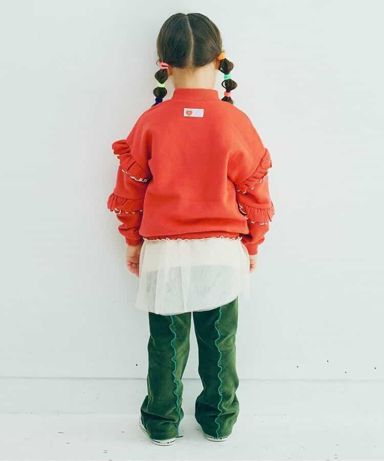 內加絨荷葉邊衛衣