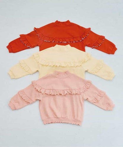 內加絨荷葉邊衛衣