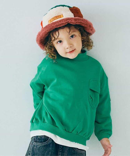 加絨高領口袋衛衣