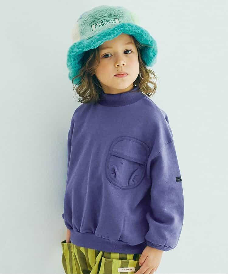 加絨高領口袋衛衣