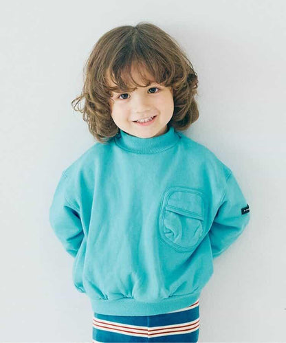 加絨高領口袋衛衣