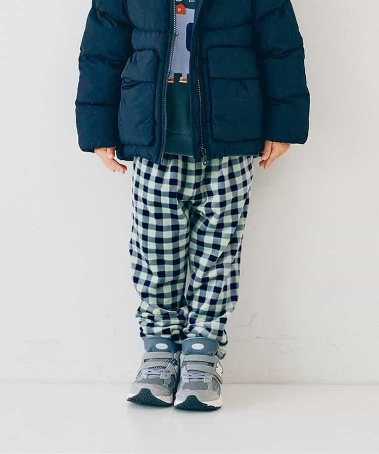 天鵝絨觸感柔軟起毛抓絨保暖打褶長褲 Link