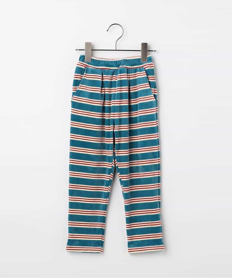 天鵝絨觸感柔軟起毛抓絨保暖打褶長褲 Link