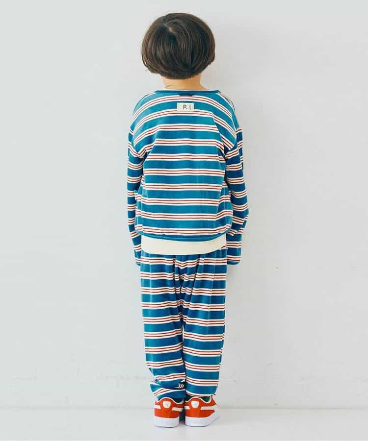 天鵝絨觸感柔軟起毛抓絨保暖打褶長褲 Link