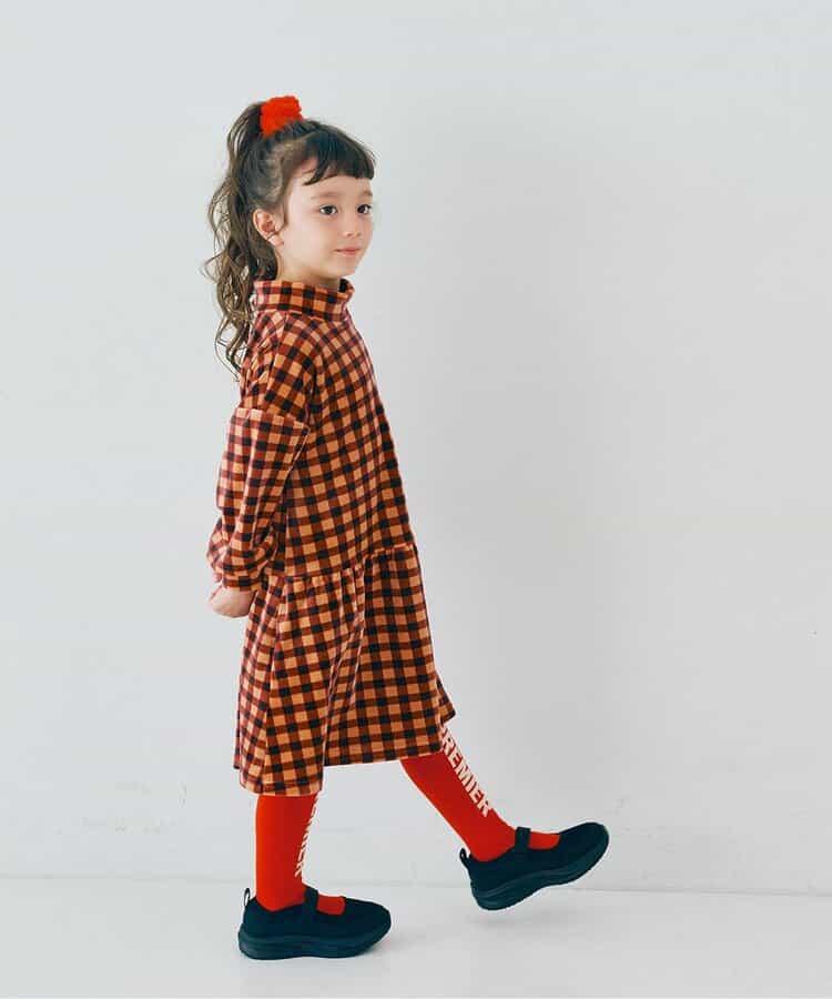 天鵝絨觸感柔軟絨毛保暖連衣裙 Link