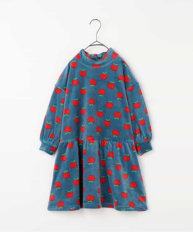 天鵝絨觸感柔軟絨毛保暖連衣裙 Link