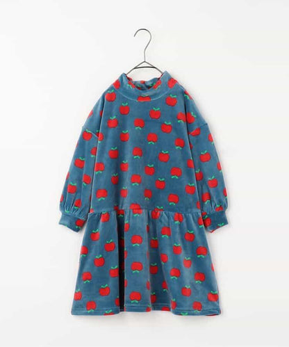 天鵝絨觸感柔軟絨毛保暖連衣裙 Link