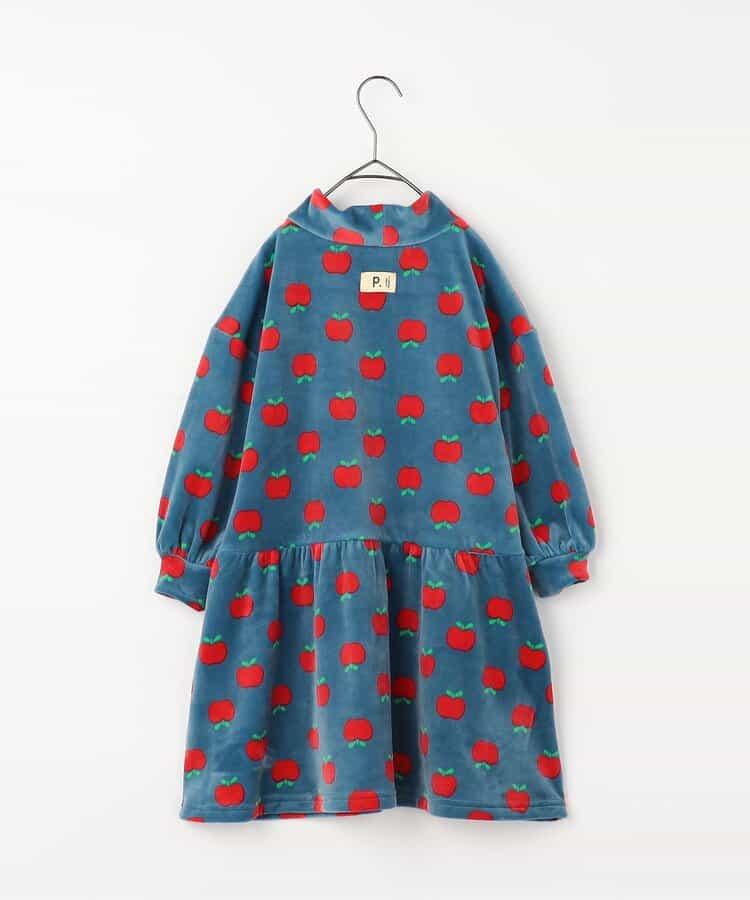 天鵝絨觸感柔軟絨毛保暖連衣裙 Link