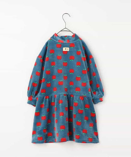 天鵝絨觸感柔軟絨毛保暖連衣裙 Link